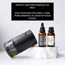 Load image into Gallery viewer, AURA NEBULIZER | BLACK | Waterless Aroma Diffuser
